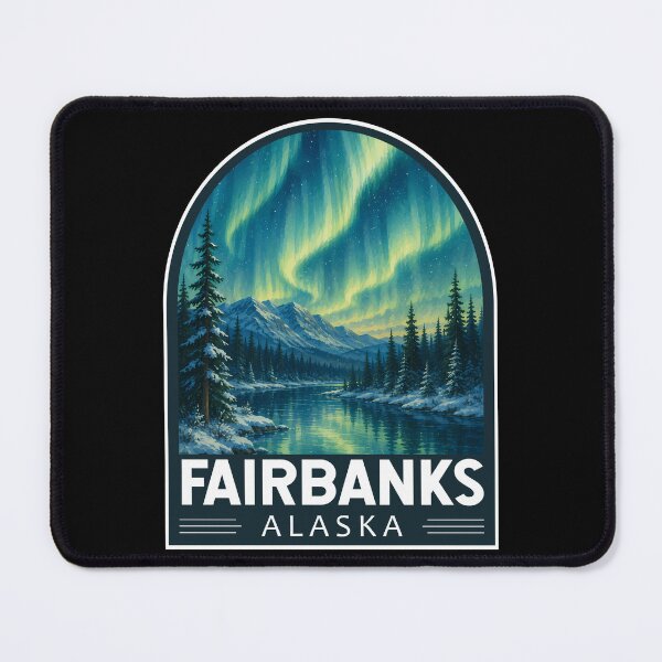 Item preview, Fairbanks Alaska Travel Art Emblem designed and sold by KrisSidDesigns.