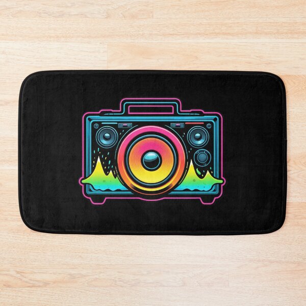 Item preview, Glowing neon speaker soundwave art sticker designed and sold by RAMemory.