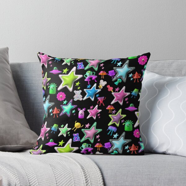 Item preview, Y2K 3D Stars & Cute Objects Pattern - Pastel Neon Cyber Pop Aesthetic designed and sold by Side By Side Studio.