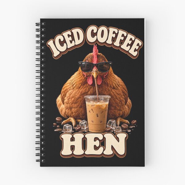 Item preview, Funny Chicken With Iced Coffee – Caffeine Hen designed and sold by EnchantedOwl.