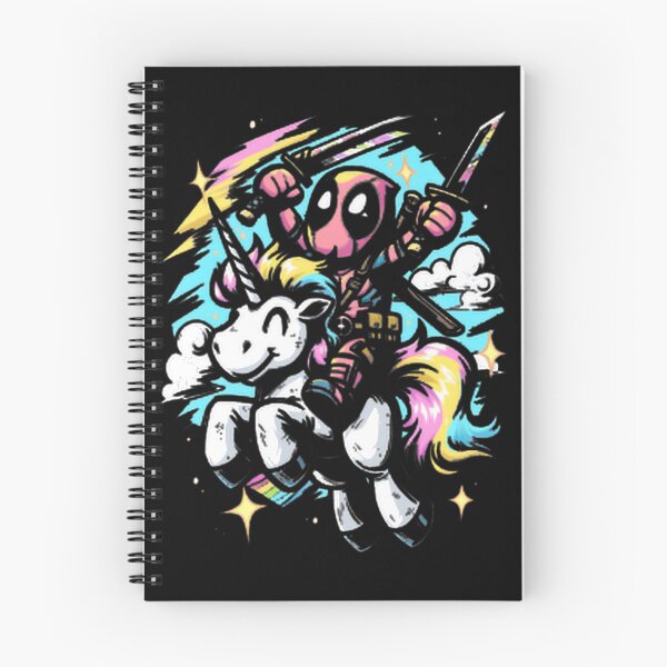 Item preview, Chibi Deadpool Riding Rainbow Unicorn designed and sold by Jermaine Dixon.