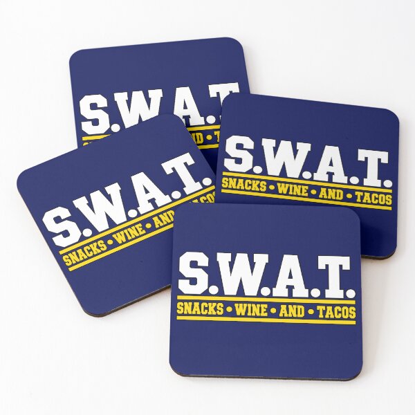 Item preview, SWAT Snacks Wine And Tacos Funny Food Wine Lover designed and sold by ZIGLWORKS.