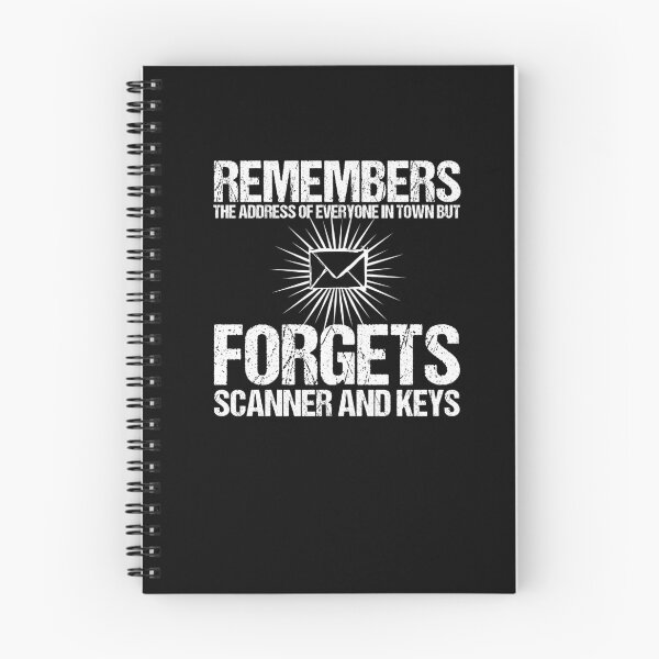 Item preview, Funny Remembers Address Forgets Scanner Post Postman T-Shirt designed and sold by LookTwice.