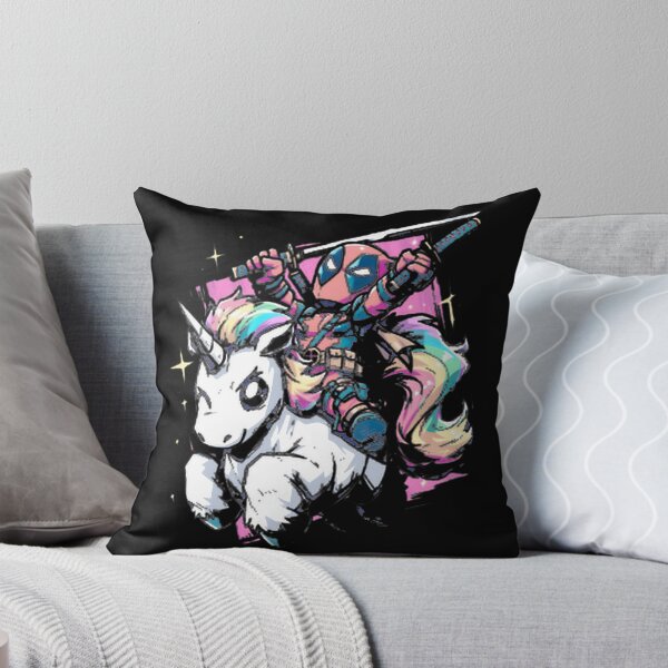Item preview, Chibi Deadpool Riding Rainbow Unicorn designed and sold by Jermaine Dixon.