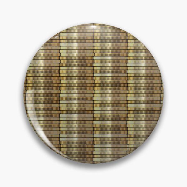 Item preview, Golden Metallic Brick Pattern designed and sold by Sybille-Yates.