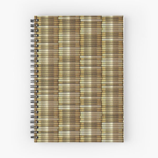 Item preview, Golden Metallic Brick Pattern designed and sold by Sybille-Yates.