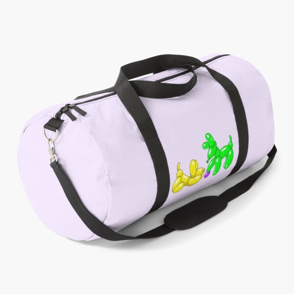 Item preview, Green & Yellow Balloon Dogs with Purple Ball designed and sold by DesgnsxGifts.