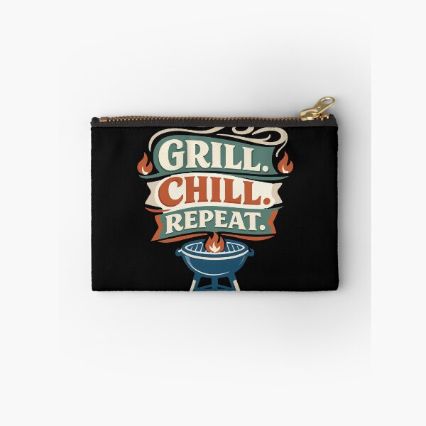 Item preview, Grill Chill Repeat BBQ – Barbecue Gift designed and sold by stylishdzign.