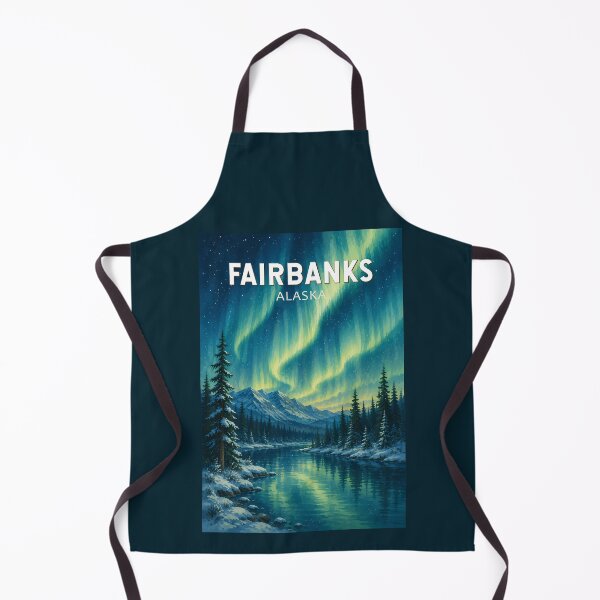 Item preview, Fairbanks Alaska Illustration Travel Art Vintage designed and sold by KrisSidDesigns.