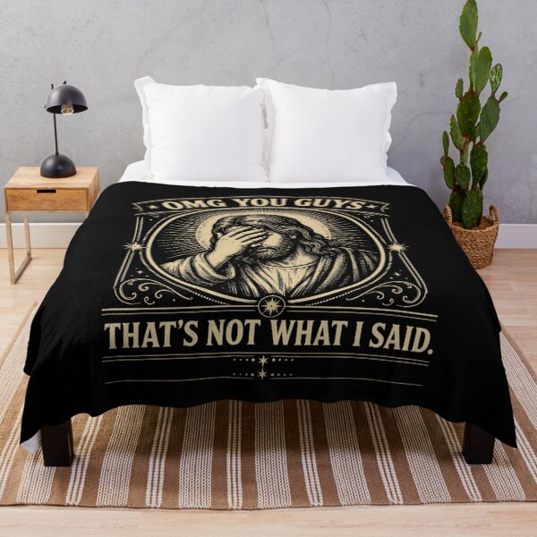 Item preview, Funny Jesus, Thats Not What I Said, Sarcastic Religious, Funny Meme, Christianity Humor designed and sold by Cchotlan.