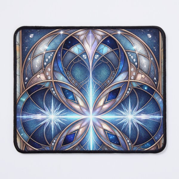 Item preview, Sparkling Blue and Bronze Fractal with Stone Background designed and sold by Frackxion.