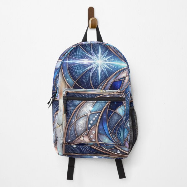 Item preview, Sparkling Blue and Bronze Fractal with Stone Background designed and sold by Frackxion.