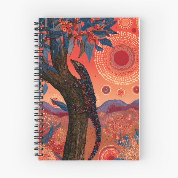 Item preview, Aboriginal Inspired Dot Art - Australian Lizard Desert Spirit designed and sold by GrinGalore.