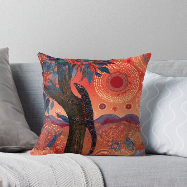 Item preview, Aboriginal Inspired Dot Art - Australian Lizard Desert Spirit designed and sold by GrinGalore.