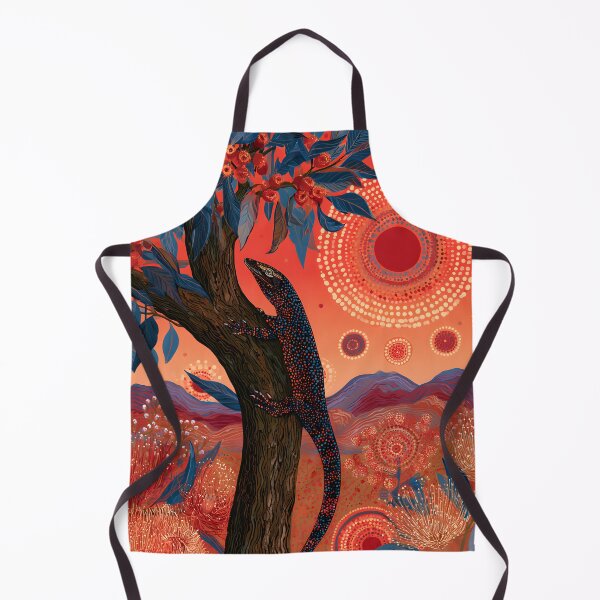 Item preview, Aboriginal Inspired Dot Art - Australian Lizard Desert Spirit designed and sold by GrinGalore.