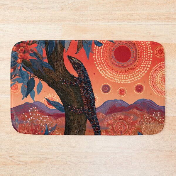 Item preview, Aboriginal Inspired Dot Art - Australian Lizard Desert Spirit designed and sold by GrinGalore.