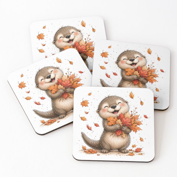 Item preview, Oliver the Overjoyed Autumn Otter designed and sold by Step & Stow.