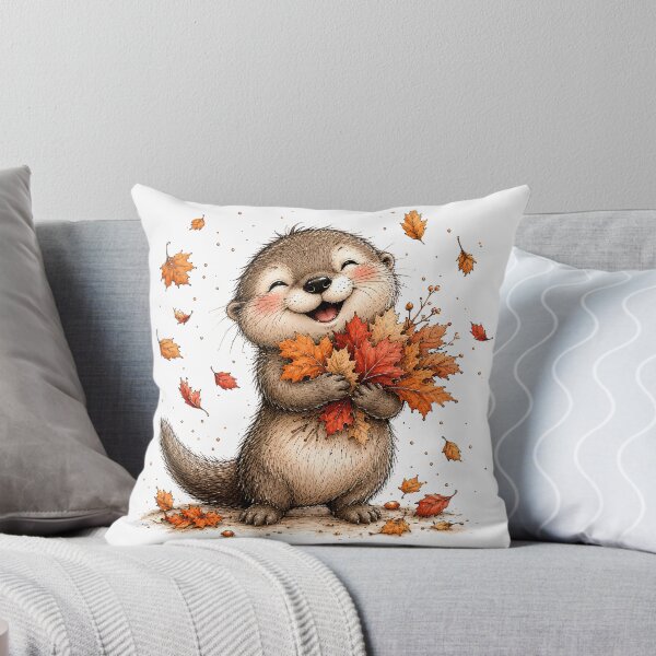 Item preview, Oliver the Overjoyed Autumn Otter designed and sold by Step & Stow.