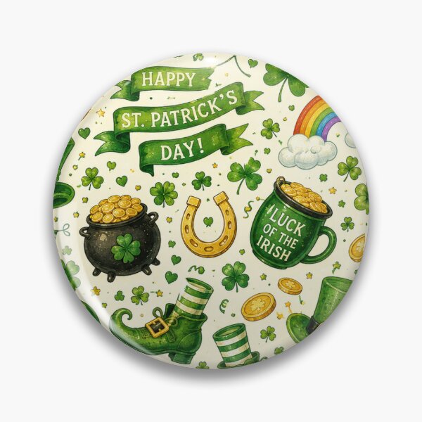 Item preview, Festive St. Patrick’s Day Lucky Pattern designed and sold by Military Insignia Products.