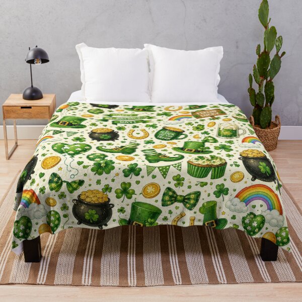 Item preview, Festive St. Patrick’s Day Lucky Pattern designed and sold by Military Insignia Products.