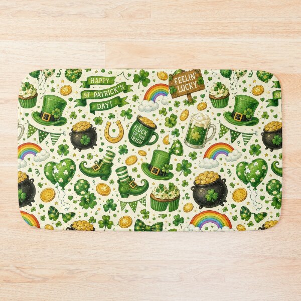 Item preview, Festive St. Patrick’s Day Lucky Pattern designed and sold by Military Insignia Products.