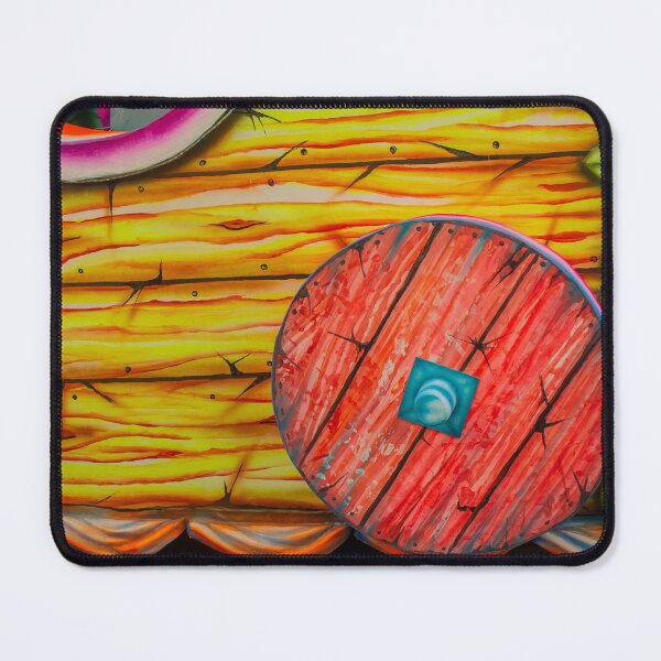 Item preview, Colorful Painted Carnival Float Panel With Red Wooden Wheel And Decorative Green Trim designed and sold by Nmallia.