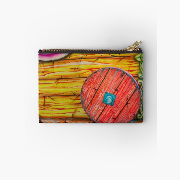 Item preview, Colorful Painted Carnival Float Panel With Red Wooden Wheel And Decorative Green Trim designed and sold by Nmallia.