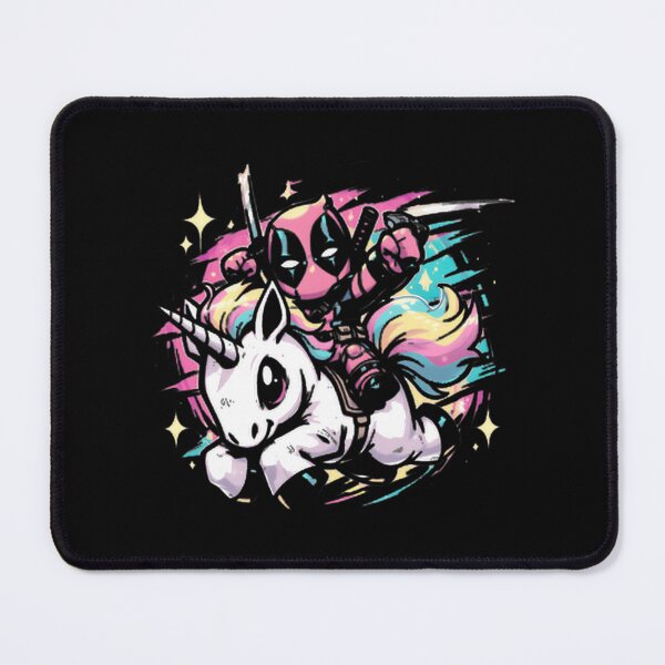 Item preview, Chibi Deadpool Riding Rainbow Unicorn designed and sold by Jermaine Dixon.