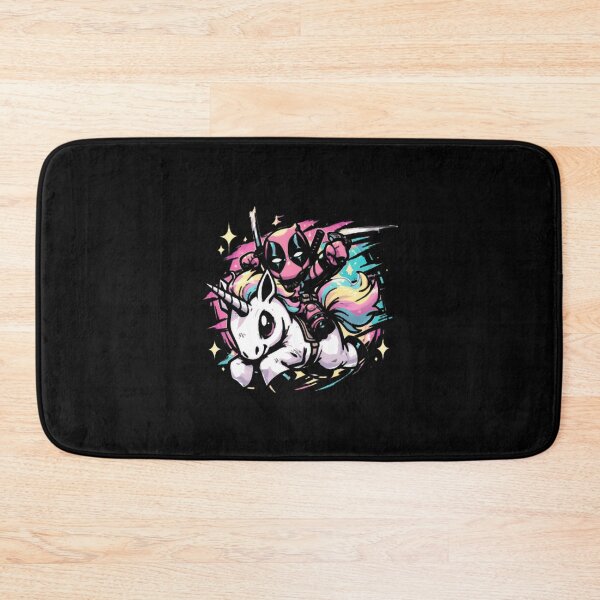 Item preview, Chibi Deadpool Riding Rainbow Unicorn designed and sold by Jermaine Dixon.