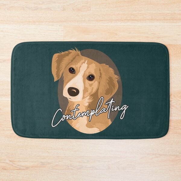 Item preview, Contemplating Puppy Portrait Cute Dog Illustration designed and sold by JanuszJarowicz.