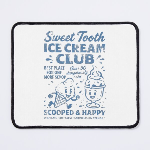 Item preview, Sweet Tooth Ice Cream Club Vintage Retro Dessert designed and sold by Gbriel3.