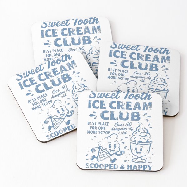 Item preview, Sweet Tooth Ice Cream Club Vintage Retro Dessert designed and sold by Gbriel3.