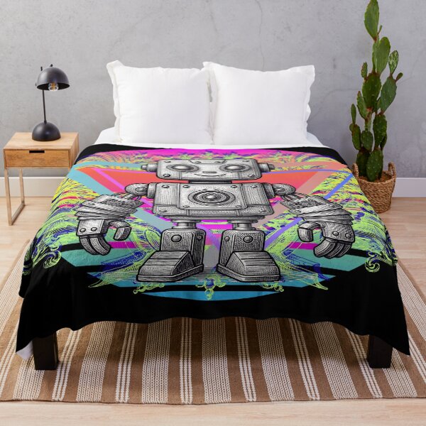 Item preview, Retro Synthwave Robot Vintage Cyberpunk Graphic designed and sold by Side By Side Studio.