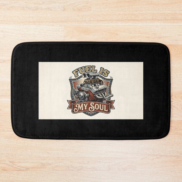 Item preview, Fuel Is My Soul Vintage V8 Engine Garage Badge designed and sold by eihabo.
