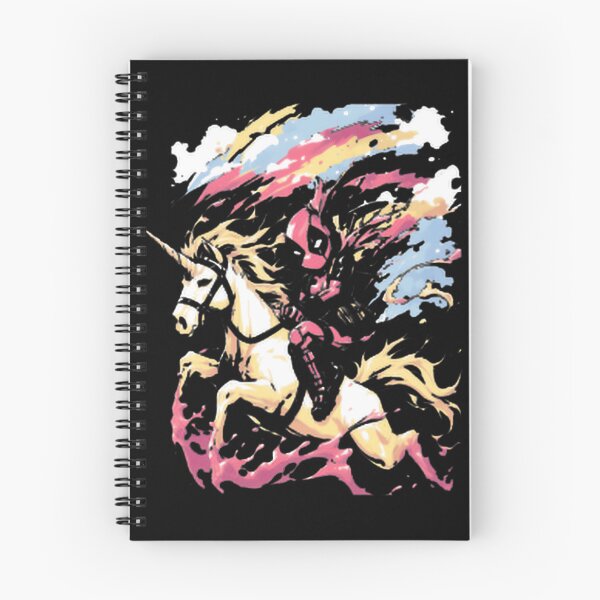 Item preview, Chibi Deadpool Riding Unicorn Holographic Rainbow Explosion Design designed and sold by Jermaine Dixon.