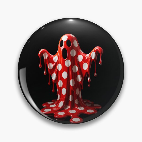 Item preview, Melting Polka Dot Spooky Ghost Pop Art designed and sold by YourColorsWall.