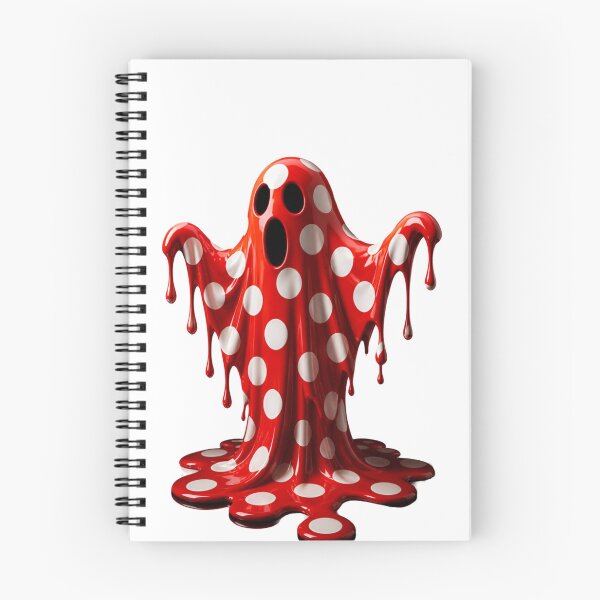 Item preview, Melting Polka Dot Spooky Ghost Pop Art designed and sold by YourColorsWall.
