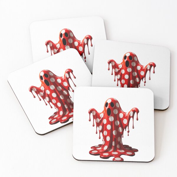 Item preview, Melting Polka Dot Spooky Ghost Pop Art designed and sold by YourColorsWall.