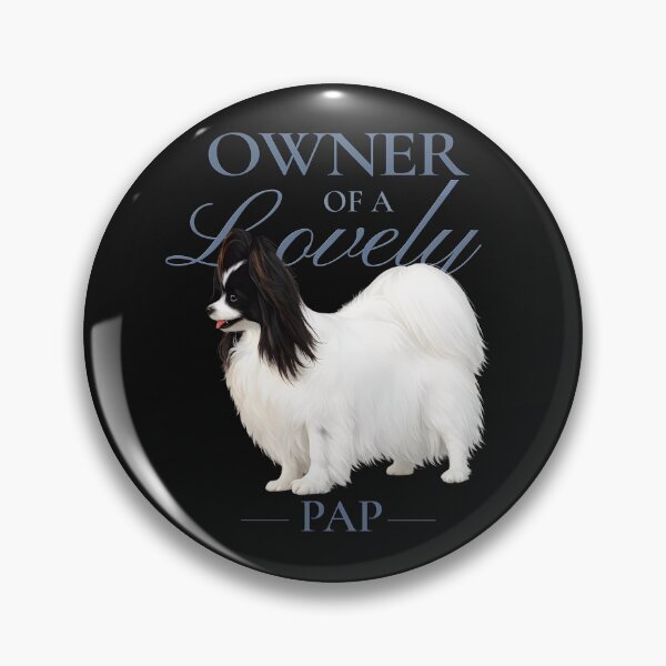 Item preview, Owner of a Lovely Pap – Black and White Papillon designed and sold by PapillonArtStudio.