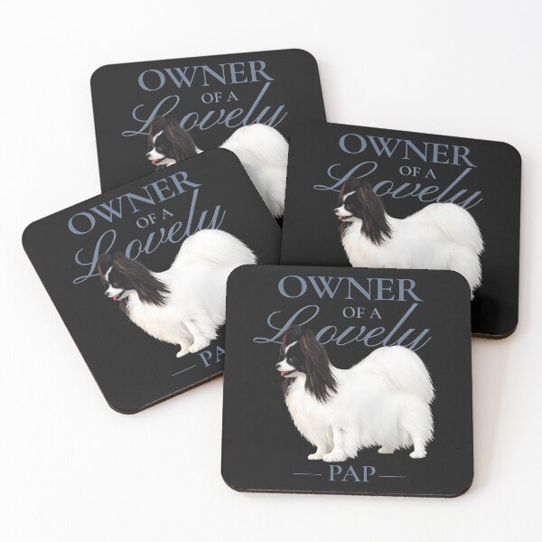 Item preview, Owner of a Lovely Pap – Black and White Papillon designed and sold by PapillonArtStudio.