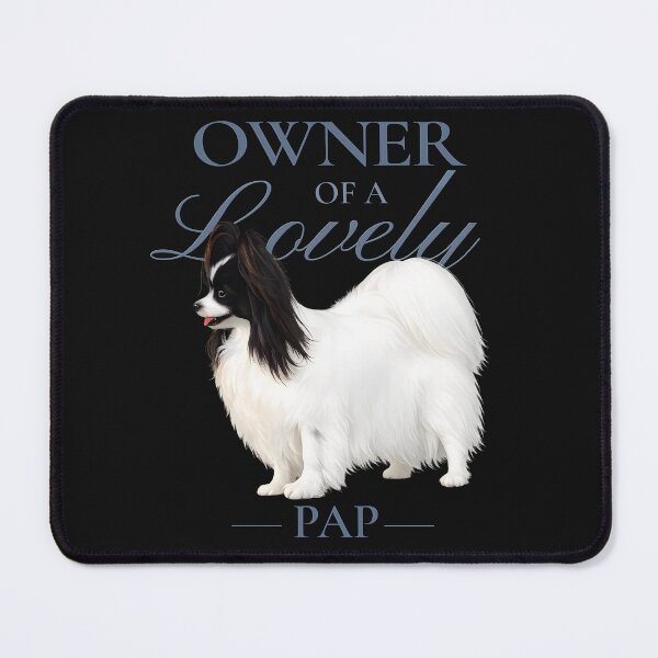 Item preview, Owner of a Lovely Pap – Black and White Papillon designed and sold by PapillonArtStudio.