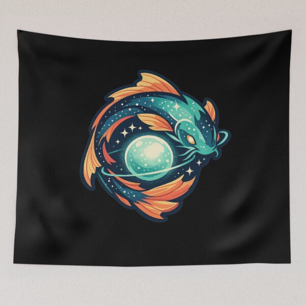 Item preview, Orbital Koi of the Starry Void  designed and sold by Sketchlegacy.