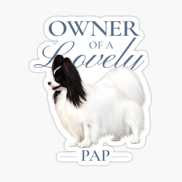 Item preview, Owner of a Lovely Pap – Black and White Papillon designed and sold by PapillonArtStudio.