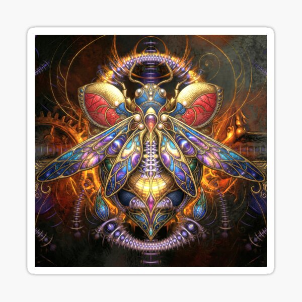 Item preview, Fractal Insect with Mechanical Elements designed and sold by Frackxion.