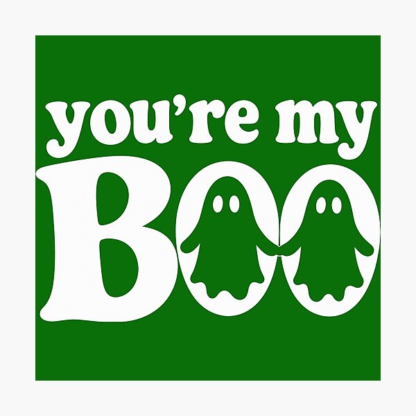 Item preview, You’re My Boo Couples Halloween Black or dark background designed and sold by BearLoveDesign.