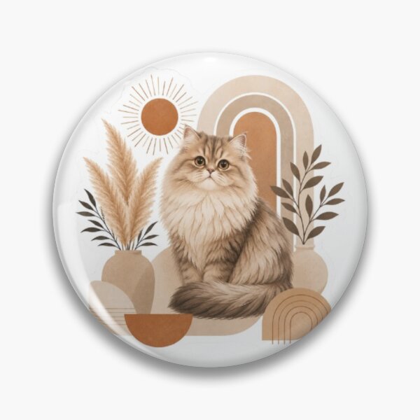 Item preview, Boho Cat with Pampas Grass and Sun designed and sold by Snurly.