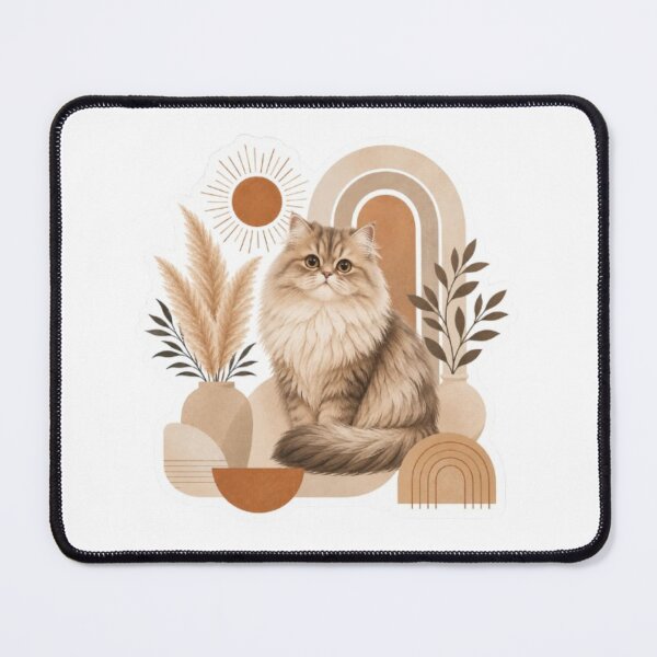 Item preview, Boho Cat with Pampas Grass and Sun designed and sold by Snurly.
