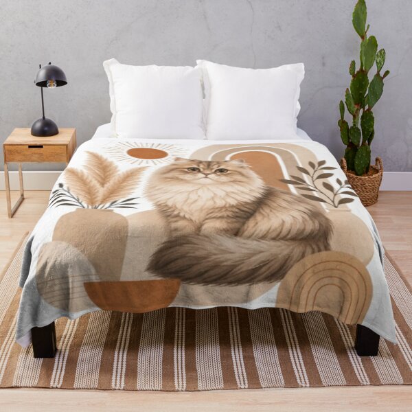 Item preview, Boho Cat with Pampas Grass and Sun designed and sold by Snurly.