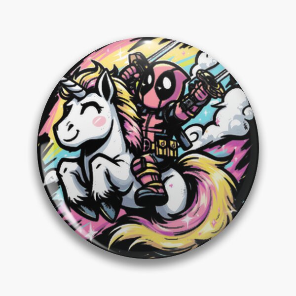 Item preview, Chibi Deadpool Riding Unicorn designed and sold by Jermaine Dixon.