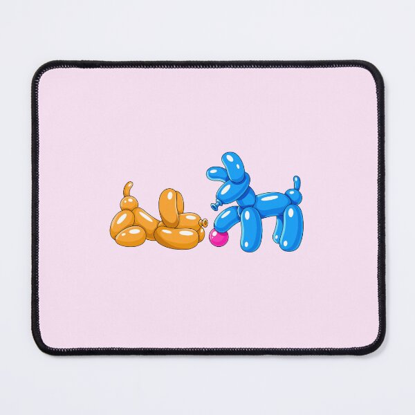 Item preview, Orange & Blue Balloon Dogs with Pink Ball designed and sold by DesgnsxGifts.